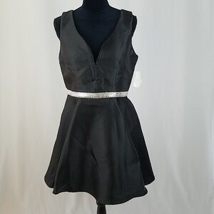 Crystal Doll juniors 11 black prom dress